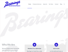 Tablet Screenshot of bearingsincsouth.com